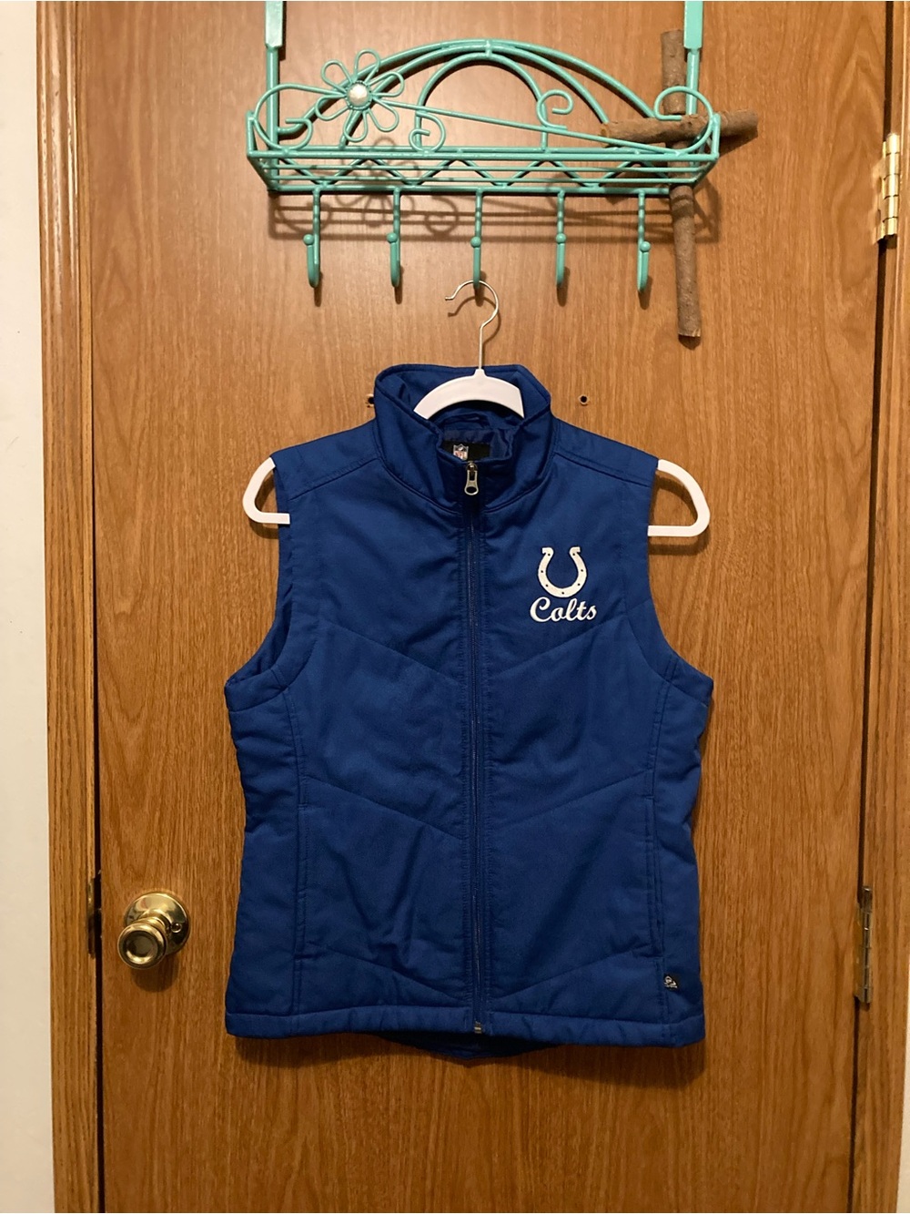 NFL Royal Blue Colts Quilted Puffer Vest